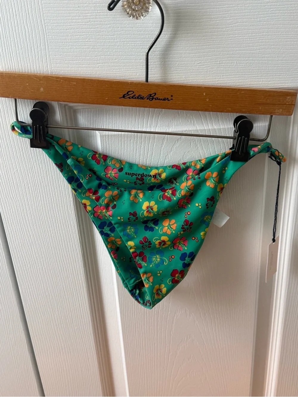 Superdown Alina Green Floral Bikini